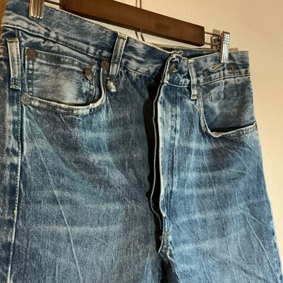 R13 Crossover Cropped Jeans Size 13/23 - Picture 3 of 7